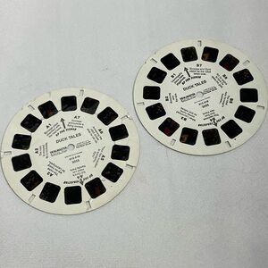 Vintage Set of 2 View Master Disney Duck Tales Themed Reels Good Condition